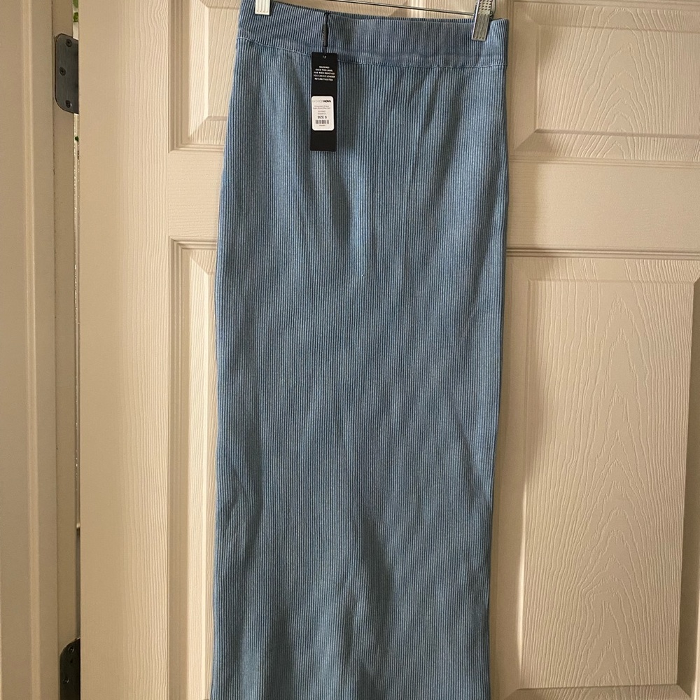 New ribbed maxi skirt/ stretchy